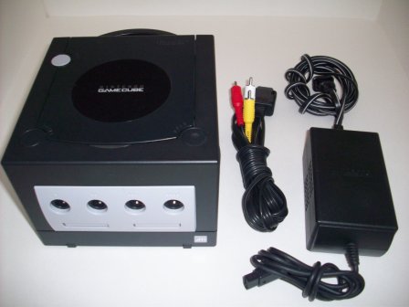Gamecube System (Black) w/ AV Cable & Power Supply
